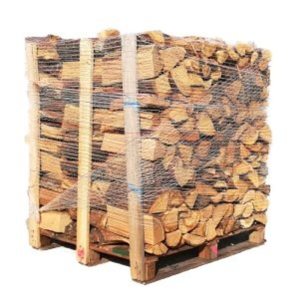 Pallets (2 witte eik + 2 beuk/kolen) - 40 cm houtblokken