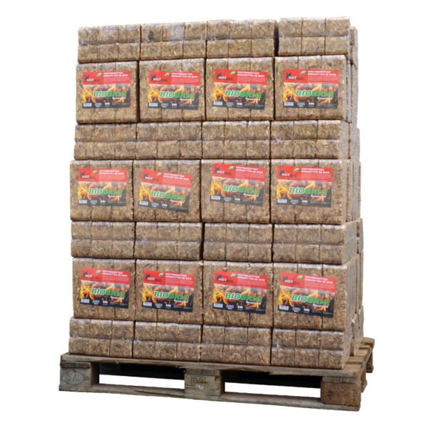 Pallet BioBriq MegaRuf houtbriketten (972 kg)