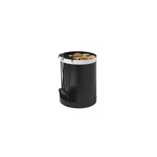 MAGNUM 2-in-1 houtopslag- en open haardset Zwart en Wit