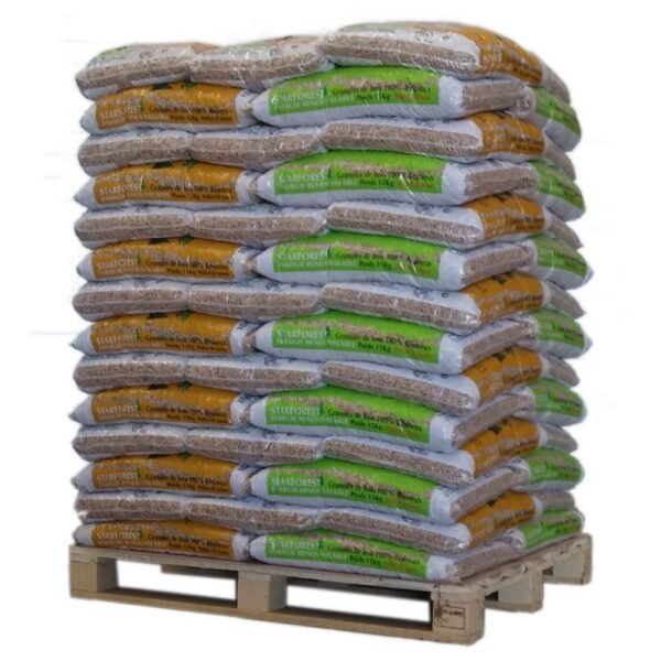 STARFOREST PELLETS – PALLET VAN 70 ZAKKEN VAN 15 KG